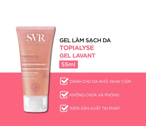 Gel Rửa Mặt Dành Cho Da Khô SVR Topialyse Gel Lavant