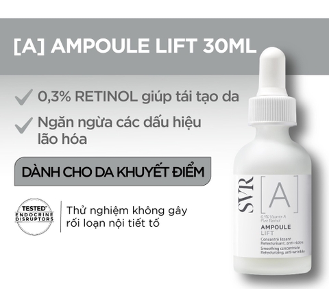 Tinh chất dưỡng da ngăn ngừa dấu hiệu lão hóa và giúp da mềm mịn SVR [A] Ampoule Lift 30ml