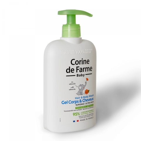 Gel gội và tắm cho bé Corine de Farme Hair & Body Wash 250ml/500ml