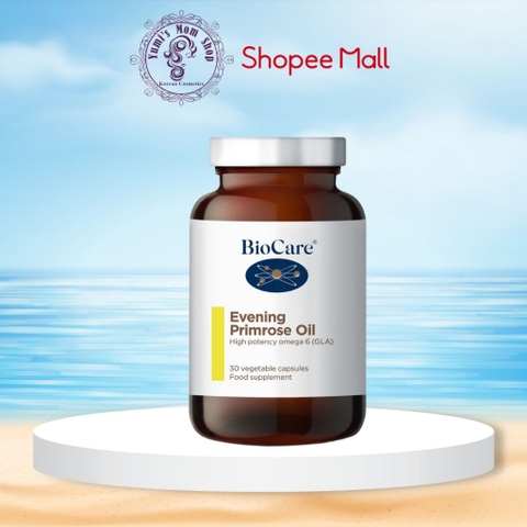 Tinh dầu hoa anh thảo Biocare Primrose Oil 30v Hỗ Trợ Làm Đẹp Da, Giảm Mụn, Mờ Thâm, Cân Bằng Nội Tiết Tố Nữ