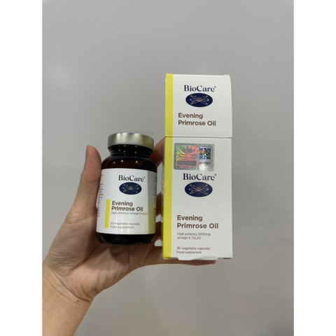 Tinh dầu hoa anh thảo Biocare Primrose Oil 30v Hỗ Trợ Làm Đẹp Da, Giảm Mụn, Mờ Thâm, Cân Bằng Nội Tiết Tố Nữ