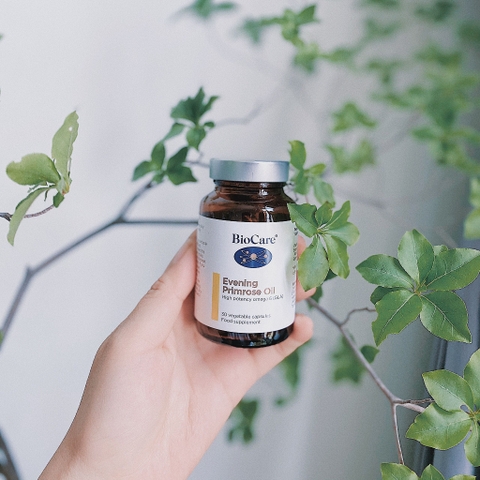Tinh dầu hoa anh thảo Biocare Primrose Oil 30v Hỗ Trợ Làm Đẹp Da, Giảm Mụn, Mờ Thâm, Cân Bằng Nội Tiết Tố Nữ