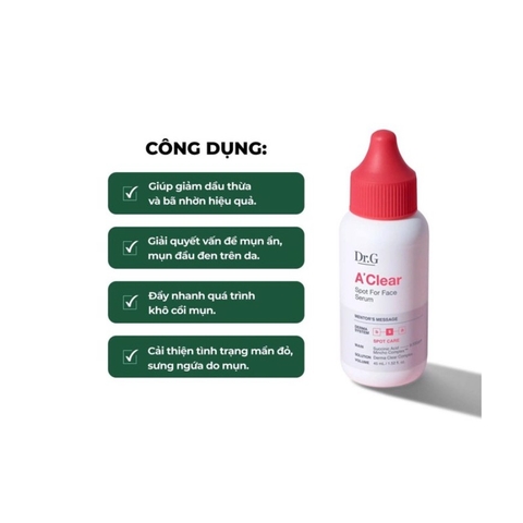 Tinh Chất Giảm Mụn Dr.G A'Clear Spot For Face Serum 45ml