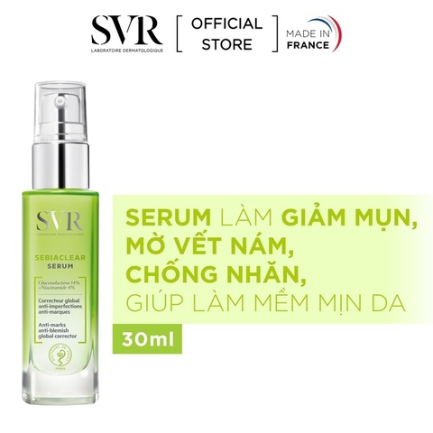 Serum SVR Tinh Chất Giảm Mụn Làm Mờ Thâm Sạm Và Mềm Mịn Da SVR Sebiaclear Serum 30ml