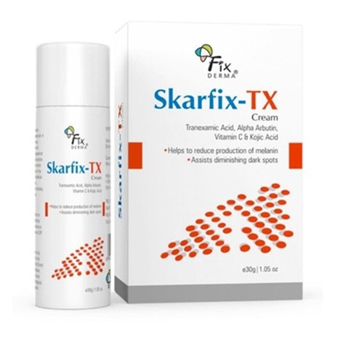 Kem Fixderma Skarfix-TX Cream hỗ trợ làm mờ vết thâm, vết nám, tàn nhang 15g/30g