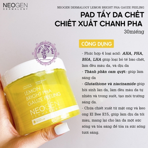 Gạc dầu tẩy trang Neogen Dermalogy Pad