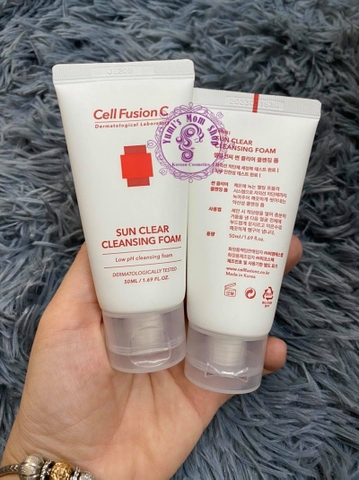 Sữa Rửa Mặt Cell Fusion C Sun Clear Cleansing Foam 150ml