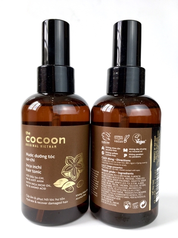 Nước dưỡng tóc Sa-chi Cocoon giúp cấp ẩm và phục hồi hư tổn 140ml