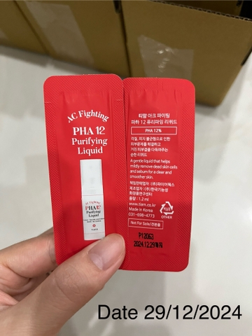 Tinh Chất Giảm Mụn, Mờ Thâm, Làm Sạch Tế Bào Chết 12% PHA + 4,75% Tiam AC Fighting PHA 12 Purifying Liquid