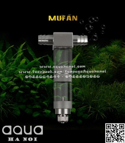 Trộn CO2 chữ T Mufan Phi 12 mm - kết nối lọc thùng tăng hiệu quả hòa tan CO2