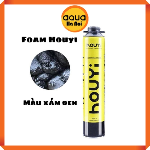 Foam xịt Houyi tạo hình bố cục, background hồ bán cạn - chai 900 gram - Màu xám đen