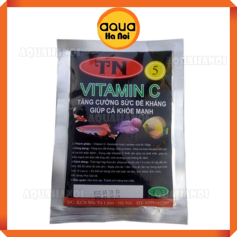 Vitamin C 100g (TN5) cho cá cảnh - Tăng cường đề kháng, giúp cá khỏe mạnh