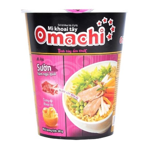 Mì khoai tây Omachi vị sườn hầm ngũ quả