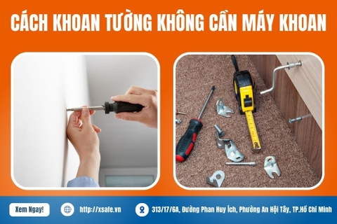 Cách Khoan Tường Không Cần Máy Khoan Đơn Giản Với Tua Vít