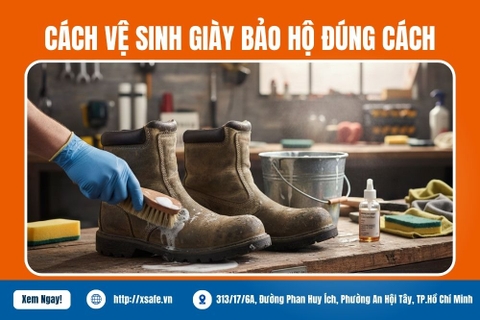 Bí Quyết Vệ Sinh Giày Bảo Hộ Nhanh, Siêu Sạch, Không Hỏng Keo