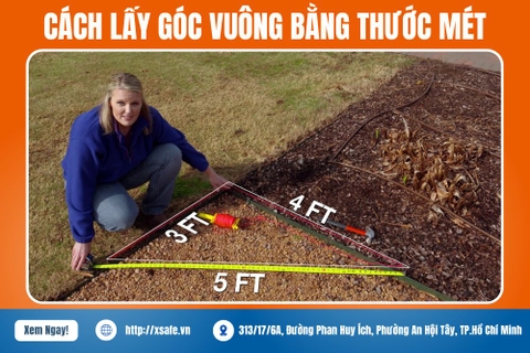 Cách Lấy Góc Vuông Bằng Thước Mét Đúng Chuẩn