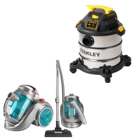 So sánh máy hút bụi gia dụng và công nghiệp