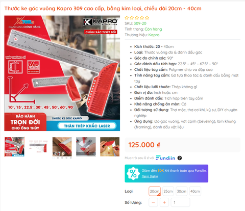 [Review] Thước Ke Góc Vuông Kapro 309 LEDGEND™ 40cm – Có Thực Sự Chính Xác & Đáng Đầu Tư?