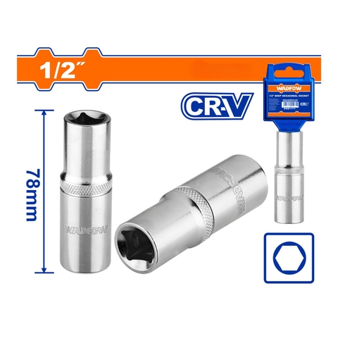 Đầu Tuýp Dài 1/2 inch-8mm WADFOW WSC7208