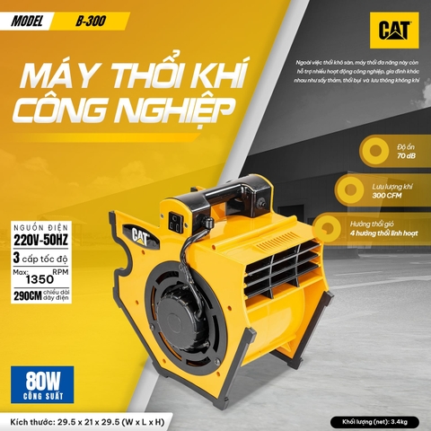 Máy thổi khí công nghiệp Caterpillar B-300 (300 CFM)