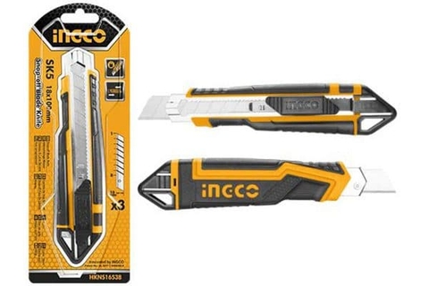 DAO RỌC GIẤY KÈM 3 LƯỠI DAO INGCO HKNS16538 chính hãng