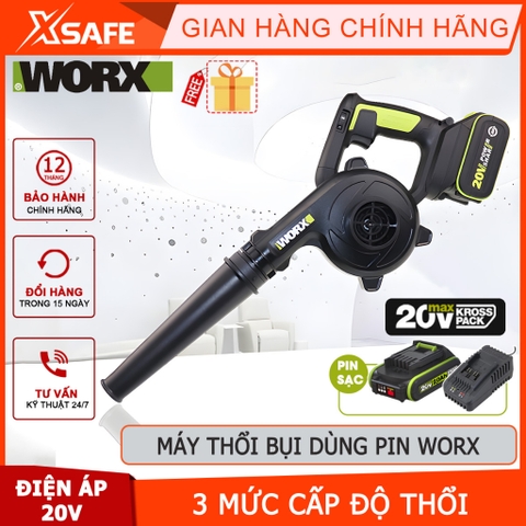 Máy thổi cầm tay WORX WU230.9 Máy thổi bụi dùng pin 20V