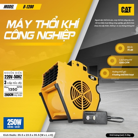 Máy thổi khí công nghiệp Caterpillar B-1200 (1200 CFM)