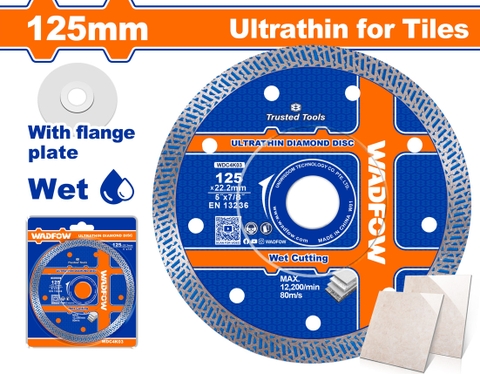 Lưỡi cắt gạch siêu mỏng 125x22.2mm WadFow WDC4K03