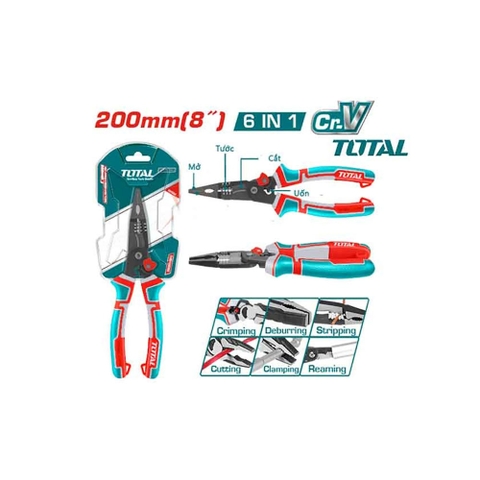 Kềm Mũi Nhọn Mỏ Dài đa Chức Năng 6 Trong 1 Total THTMF286