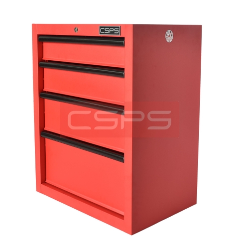 [Sale 8/8] Tủ Dụng Cụ CSPS 61cm 4 Hộc Kéo Đen Đỏ Xám
