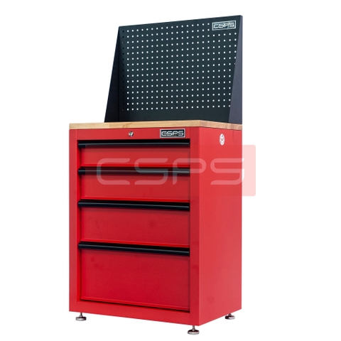 [Sale 8/8] Tủ Dụng Cụ CSPS 61cm 4 Hộc Kéo Đen Đỏ Xám