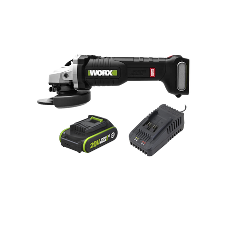 Máy Mài Góc Dùng Pin 20V (1 Pin 2.0Ah, 1 Sạc 2A) Worx WU806.12.2