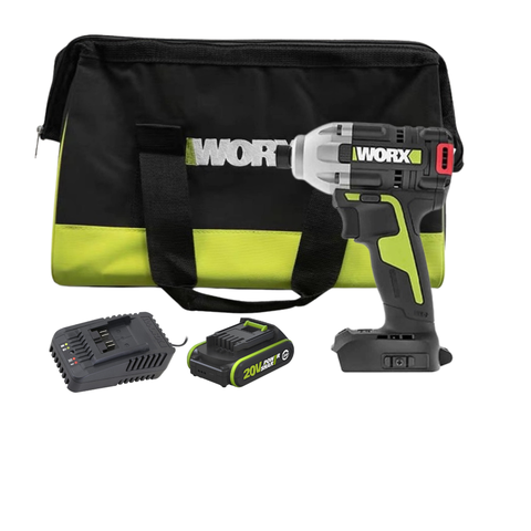 Máy Bắn Vít Dùng Pin 20V (1 Pin 4.0Ah, 1 Sạc 6A, Túi Vải) Worx WU290.14.6B