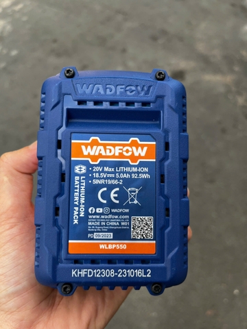 Pin Lithium-ion 20V/5.0Ah WADFOW WLBP550