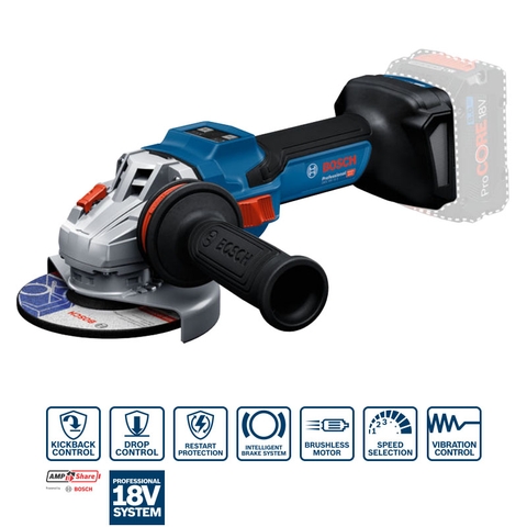 Máy Mài Góc Pin GWS 18V-15 S (SOLO) 125mm Bosch 06019M6000