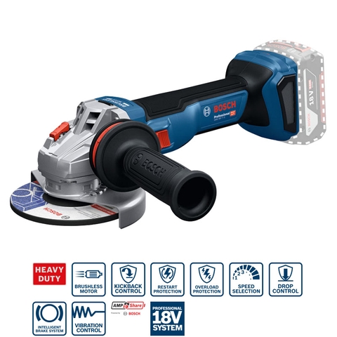 Máy Mài Góc Pin GWS 18V-11 S (SOLO) 125mm Bosch 06019N4000