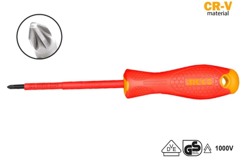 Tua Vít Bake Cách Điện PZ2x100mm INGCO HISD81PZ2100