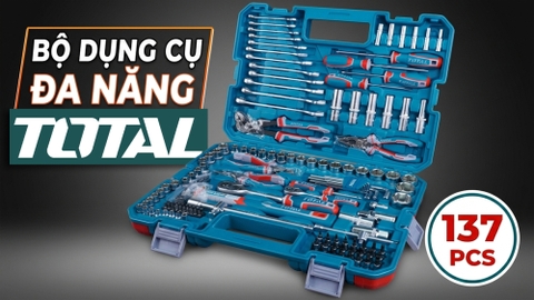 Bộ Đồ Nghề Sửa Chữa Đa Năng 137 Chi Tiết Total THKTHP21376