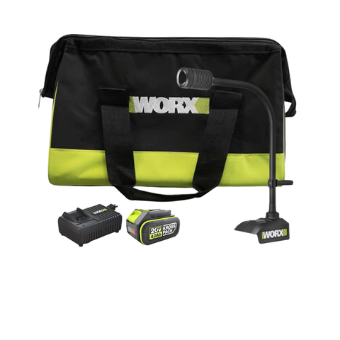 Đèn LED Dùng Pin 20V (1 Pin 2.0Ah, 1 Sạc 2A) Worx WU028.12.2B