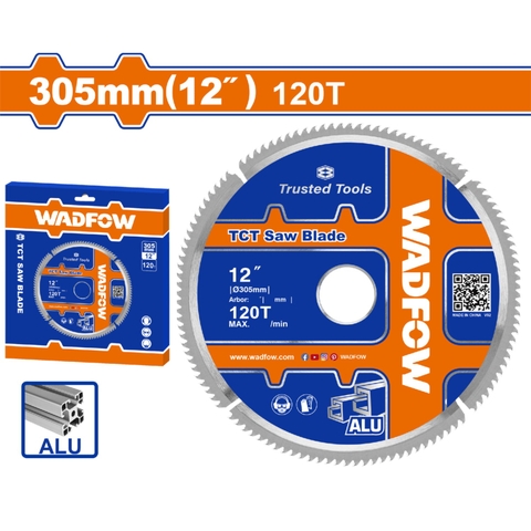Lưỡi Cưa Nhôm TCT 305mm-120T WADFOW WTC2K06