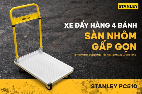 Xe Đẩy Hàng 4 Bánh Gấp Gọn 150kg Stanley PC510