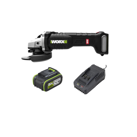 Máy Mài Góc Dùng Pin 20V (1 Pin 5.0Ah, 1 Sạc 2A) Worx WU806.15.2