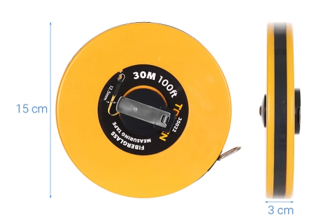 Thước dây nhựa 30m x 12.5mm TOLSEN 35022