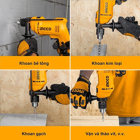 Máy Khoan Búa 710W INGCO ID7118E