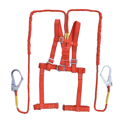 Dây Đai An Toàn Toàn Thân 2 Móc Màu Đỏ