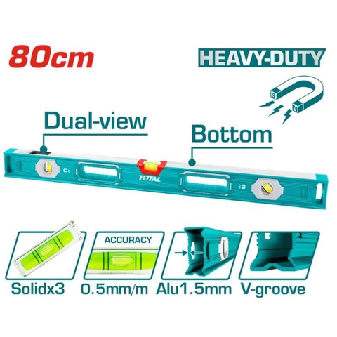 Thước Thủy Kèm Theo Nam Châm Hút 80cm Total TMT28056