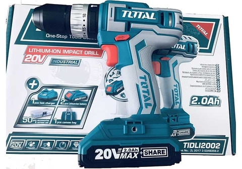 Máy khoan búa dùng pin 20V Total TIDLI2002