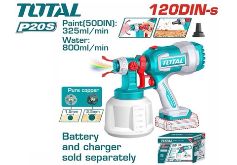 Máy Phun Sơn Dùng Pin Lithium 20V  (chưa Pin & Sạc) Total TSGLI2004