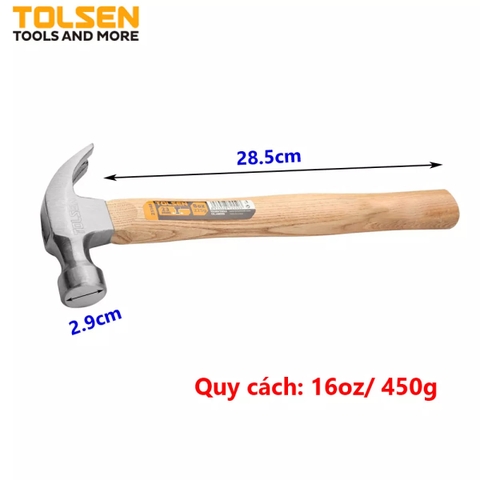 Búa sừng dê cán gỗ 450g TOLSEN 25150