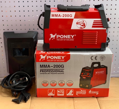 Máy hàn điện tử 5.5KVA PONEY MMA-200G xsafe